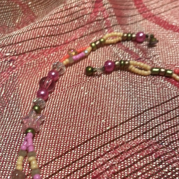 Handmade Artisan Mushroom Choker w New & Upcycled Beads Magnetic Clasp 🍄‍🟫 - Picture 4 of 4